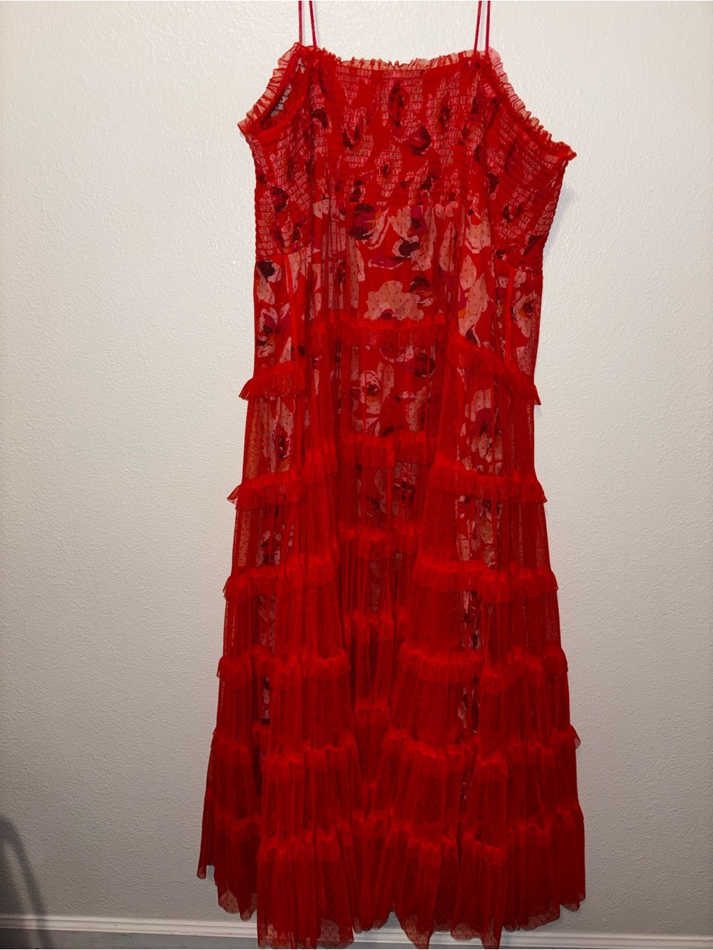 Anthropologie Tiered Tulle Maxi Dress 3X - Picture 9 of 9